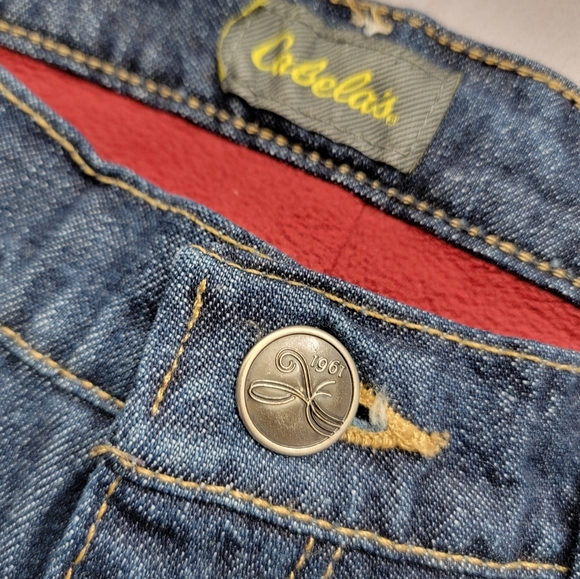Vintage Cabela's Fleece Lined Straight-leg Jeans Women's Size 8 (more like a 6) - Picture 2 of 14
